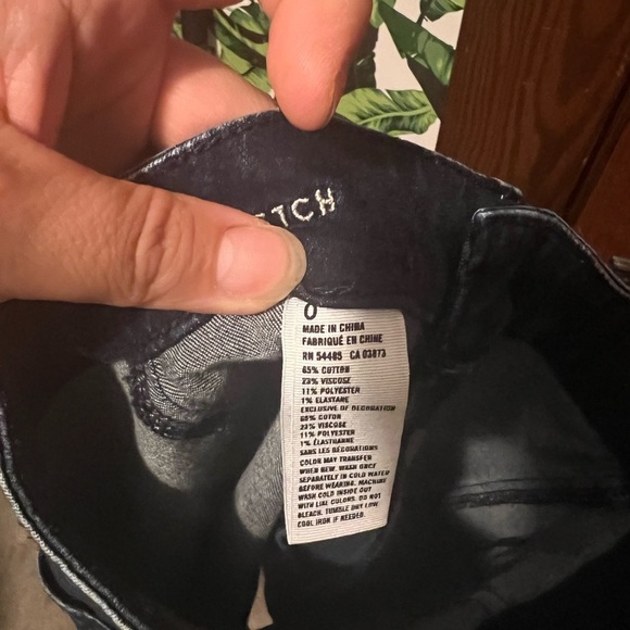 American Eagle Mini Skirt Super Stretch Women’s Size 0 Dark Wash - Picture 4 of 6